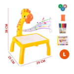 میز نقاشی پروژکتوردار طرح زرافه کد 2021 - Image 8