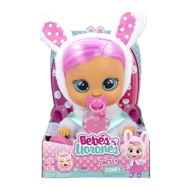 عروسک بیبی مدل Cry Babies Coney کد 81444 عروسک بیبی مدل Cry Babies Coney کد 81444