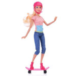 عروسک باربی مدل اسکیت سوار Defa Lucy 8375 - Image 4