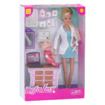 عروسک باربی دکتر کودکان 8348 Defa Lucy - آبی