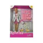 عروسک باربی دامپزشک Defa Lucy کد 8346