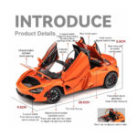 ماشین فلزی عقب کش مدل مکلارن Super720S