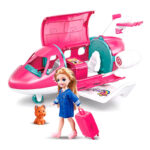 عروسک باربی با هواپیما مدل Fun Airplane کد 90451