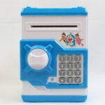 قلک طرح گاوصندوق رمزدار مدل Doraemon