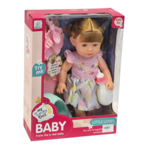 عروسک بیبی دخترانه موزیکال مدل Little Loves کد 98037