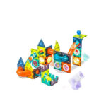 ساختنی مگنتی 42 قطعه مدل Magnetic Sheet کد 5501، 16 قطعه مگنتی همراه با اتصالات و توپ - Image 4