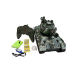 اسباب بازی تانک کنترلی شارژی دودزا و تیر پرتاب کن مدل Tank Remote Control