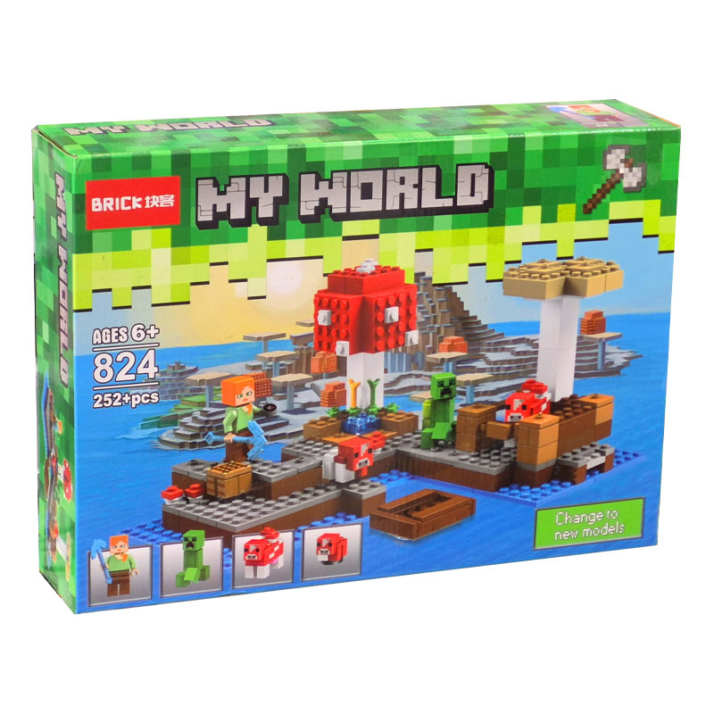 224030387-3 لگو ماینکرافت مدل My World کد 824