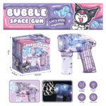 تفنگ حباب ساز طرح کرومی مدل Bubble Gun کد 002A2