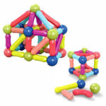 اسباب بازی مگنت میله و مهره مغناطیسی ۴۲ قطعه مدل Magnetic Sticks