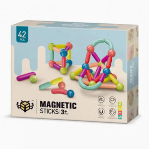 اسباب بازی مگنت میله و مهره مغناطیسی ۴۲ قطعه مدل Magnetic Sticks
