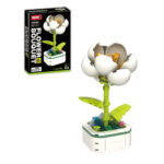 لگو گل کاملیا سفید Camellia برند Woma کد 19069