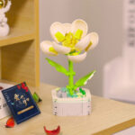 لگو گل کاملیا سفید Camellia برند Woma کد 19069