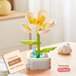 لگو گل کاملیا سفید Camellia برند Woma کد 19069