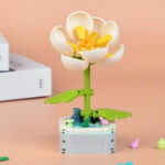 لگو گل کاملیا سفید Camellia برند Woma کد 19069