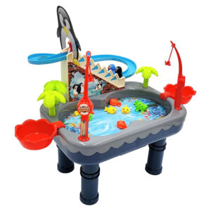 اسباب بازی ماهیگیری پنگوئن مدل Penguin Fishing کد 7713، همراه با قلاب و ماهی و پله پنگوئن
