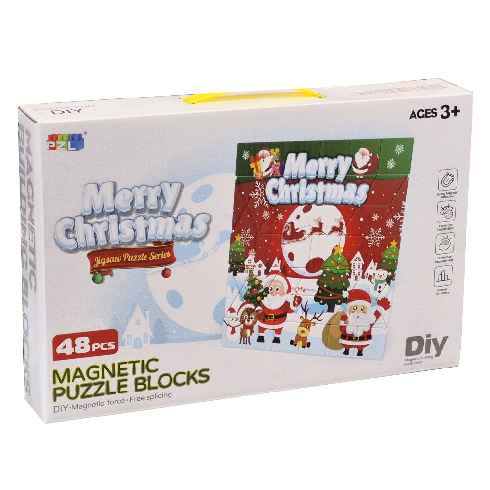 14040264 ساختنی کاشی مگنتی مدل Merry Christmas کد 9976B
