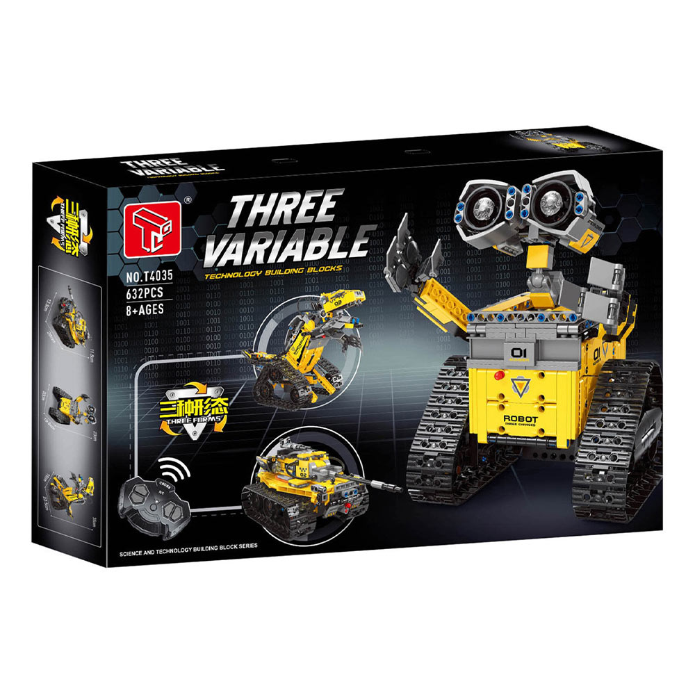 14040288-3 لگو ساختنی طرح ربات کنترلی والی مدل Three Variable کد 4035
