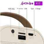 میکروفن و اسپیکر بلوتوثی مدل K12 Colorful Karaoke