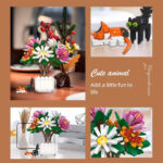 لگو گلدان گل داوودی Chrysanthemum کد JJ9036