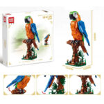 لگو طرح طوطی ماکائو مدل Macaw کد T2113، تعداد 1138 قطعه، طوطی ساخته شده با ارتفاع 33 سانتیمتر