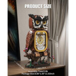 لگو ساعت رومیزی طرح جغد مدل Owl Clock کد T2114، تعداد 1060 قطعه، ارتفاع ساعت طرح جغد 25.5 سانتیمتر