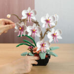 لگو گل ارکیده با گلدان مدل Plante کد 9067، تعداد 581 قطعه