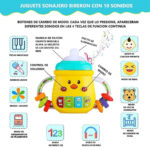 اسباب بازی شیشه شیر موزیکال مدل Baby Bottle کد 668234، چراغدار و صدادار