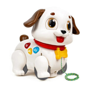 سگ موزیکال برند هولا مدل Puppy کد HE9977، باتری خور و راه رو و موزیکال و چراغدار