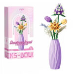 لگو گل لاله با گلدان مدل Bouquet کد 2355، تعداد حدودا 290 قطعه