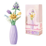لگو گل لاله با گلدان مدل Bouquet کد 2355، تعداد حدودا 290 قطعه
