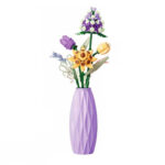 لگو گل لاله با گلدان مدل Bouquet کد 2355، تعداد حدودا 290 قطعه
