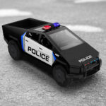 ماشین پلیس تسلا با موتور چهارچرخ فلزی مدل Police