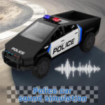 ماشین پلیس تسلا با موتور چهارچرخ فلزی مدل Police