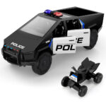 ماشین پلیس تسلا با موتور چهارچرخ فلزی مدل Police