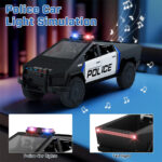 ماشین پلیس تسلا با موتور چهارچرخ فلزی مدل Police